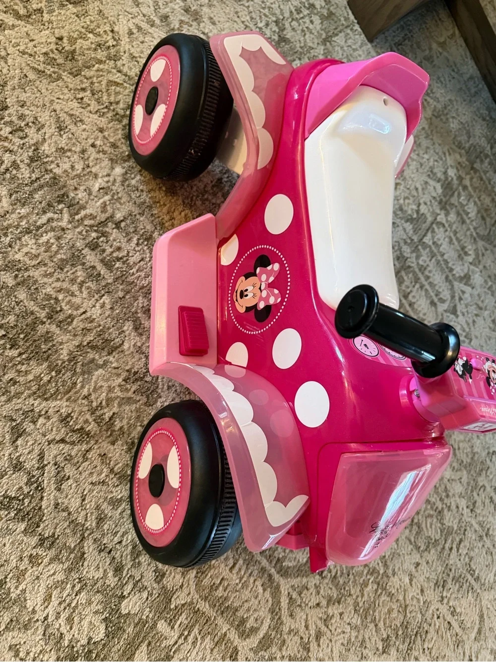 Disney Minnie Mouse Hot Pink and White Ride-On Quad